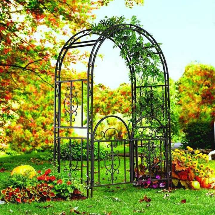 Арки для цветов - фото красивых идей использования арок для вертикального озеленения